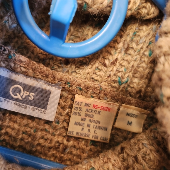 QPS vintage wool blend tunic sweater size M - Picture 6 of 6